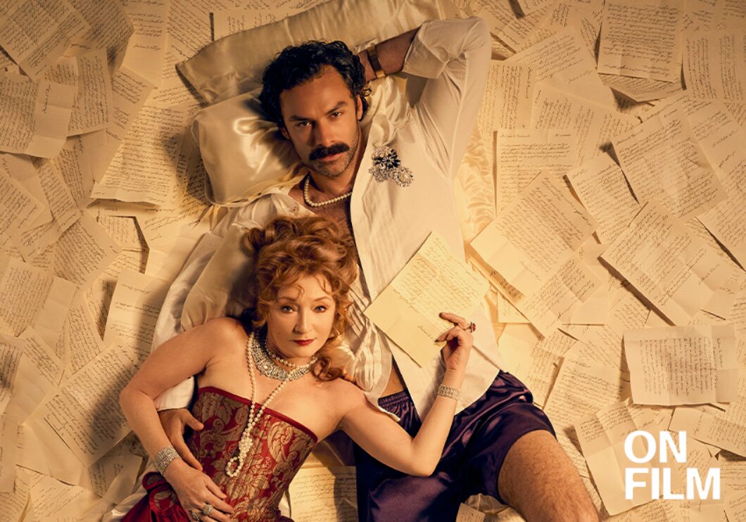 Lesley Manville and Aidan Turner in Les Liaisons Dangereuses.