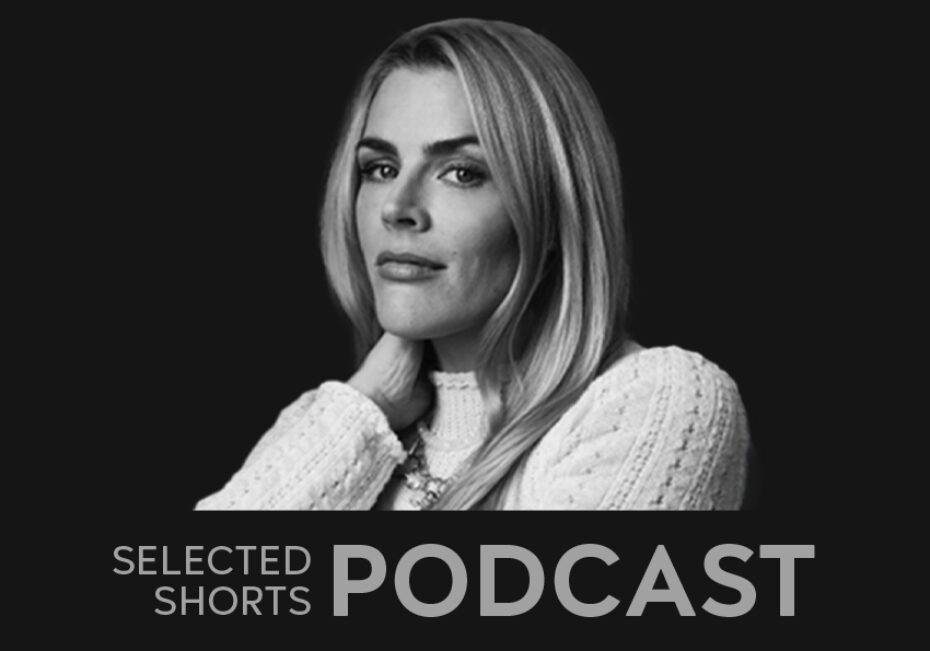 Busy Philipps, a woman with long blonde hair, pictured in black and white, with her hand resting on her neck.