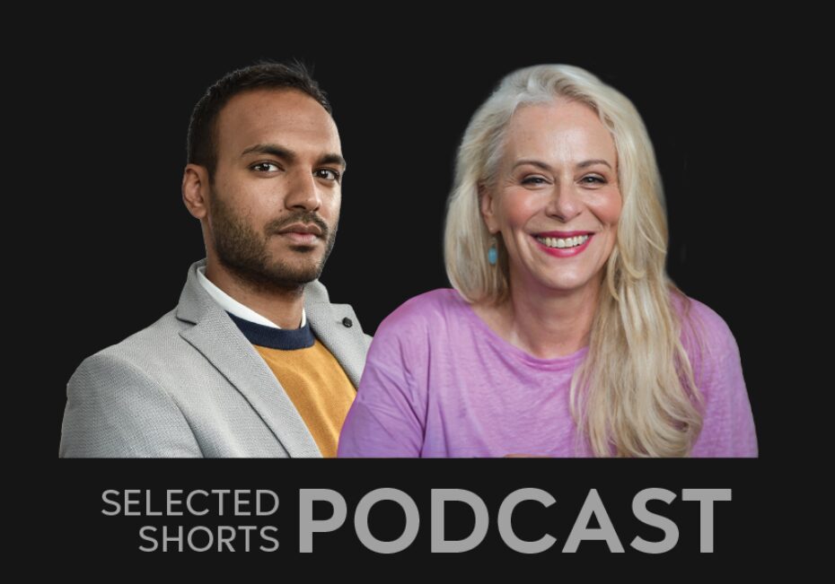 Arjun Gupta, a man with short, dark hair looking straight ahead is next to Jane Kaczmarek, a smiling woman with long grey hair.
