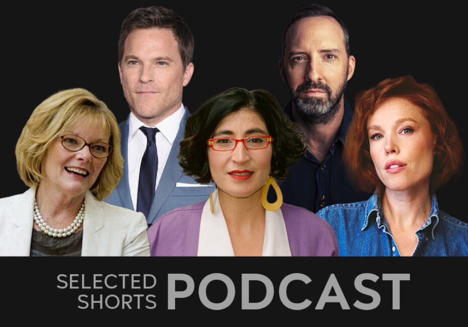 The group of actors featured on the audio are together in two rows facing straight ahead.