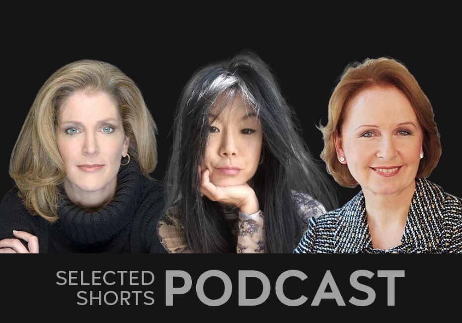 Patricia Kalember, a woman with long blonde hair, Hettienne Park, a woman with long dark hair, and Kate Burton a smiling woman with shoulder length red hair are pictured together.