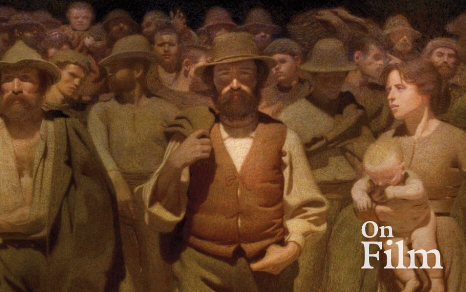 The painting The Fourth Estate by artist Giuseppe Pellizza da Volpedo.