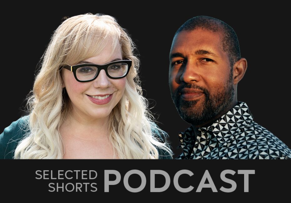 Kirsten Vangsness, a woman with long, blonde hair wearing glasses, is next to Dion Graham, a smiling man with short facial hair.