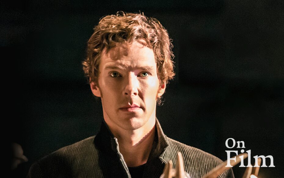 Actor Benedict Cumberbatch in a scene from Hamlet.