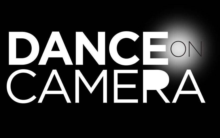 The text "Dance on Camera" in front of a black background.
