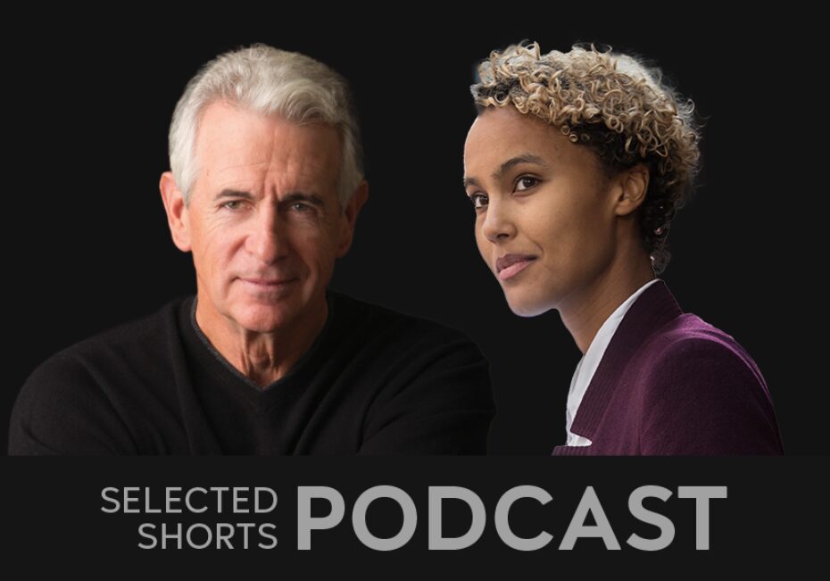 James Naughton, a gray haired man, is next to Kaneza Schaal, a smiling woman.