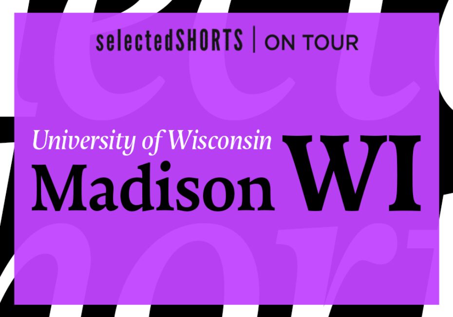 Top text: Selected Shorts on Tour. Center text, against a purple background: University of Wisconsin, Madison, WI