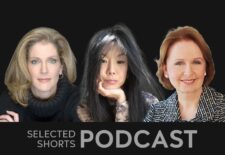 Patricia Kalember, a woman with long blonde hair, Hettienne Park, a woman with long dark hair, and Kate Burton a smiling woman with shoulder length red hair are pictured together.