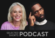 Jane Kaczmarek, a smiling woman with long gray hair, and Calvin Leon, a man with facial hair taping his head with a finger.