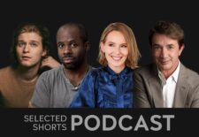 Actors Fred Hechinger, a man, Arnell Powell, a man, Amy Ryan, a woman, and Martin Short, a man are looking straight ahead.