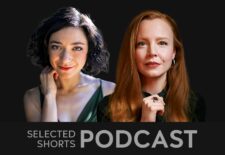 Julie Benko, a smiling woman with a dark bob haircut, and Lauren Ambrose, a long haired, red headed woman with blue eyes.