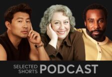 Headshots of Simu Liu, Jayne Houdyshell, and Tramell Tillman are featured against a black background.