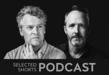 Headshots of Tate Donovan and John Benjamin Hickey are featured against a black background.