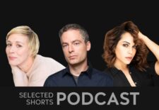 Headshots of Monica Raymund Justin Kirk and Liza Weil are featured against a black background.