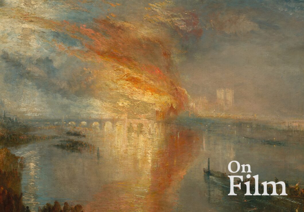 J.M.W. Turner's painting, "The Burning of the Houses of Lords and Commons."