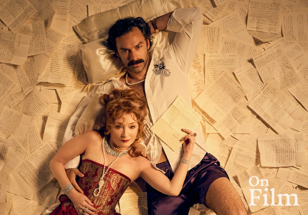Lesley Manville and Aidan Turner in Les Liaisons Dangereuses.