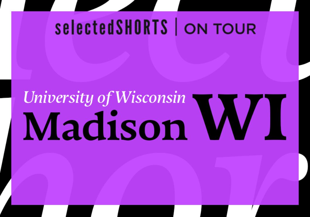 Top text: Selected Shorts on Tour. Center text, against a purple background: University of Wisconsin, Madison, WI