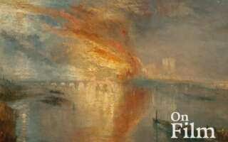 J.M.W. Turner's painting, "The Burning of the Houses of Lords and Commons."